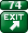 74 exit direction