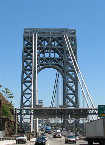 The GWB has one foot in Fort Lee and the other in NY