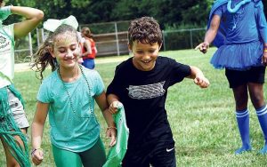 Summer campers at the Tenafly Kaplen JCC.